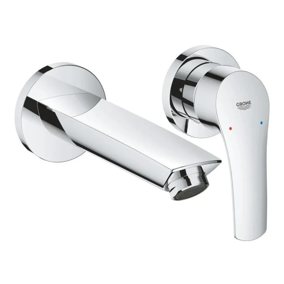 Смеситель для раковины на 2 отверстия, хром Grohe Eurosmart 29337003