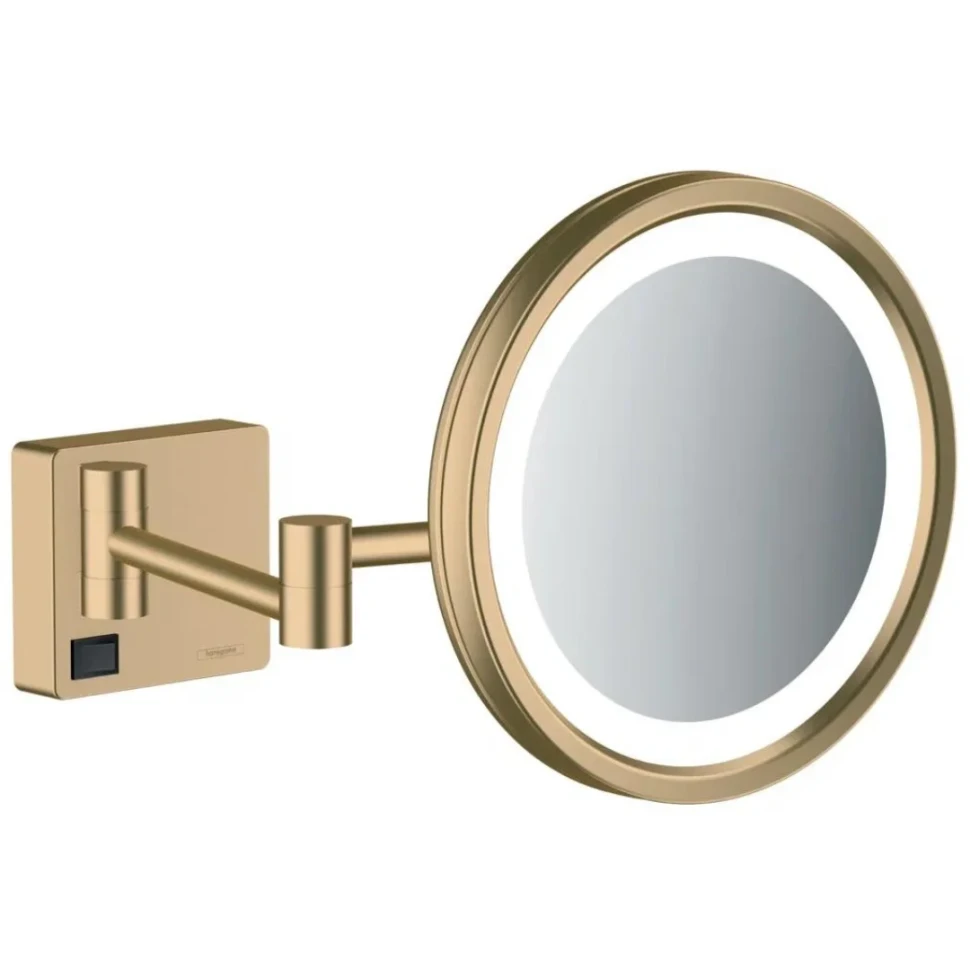 Зеркало косметическое с подсветкой, бронза Hansgrohe AddStoris 41790140