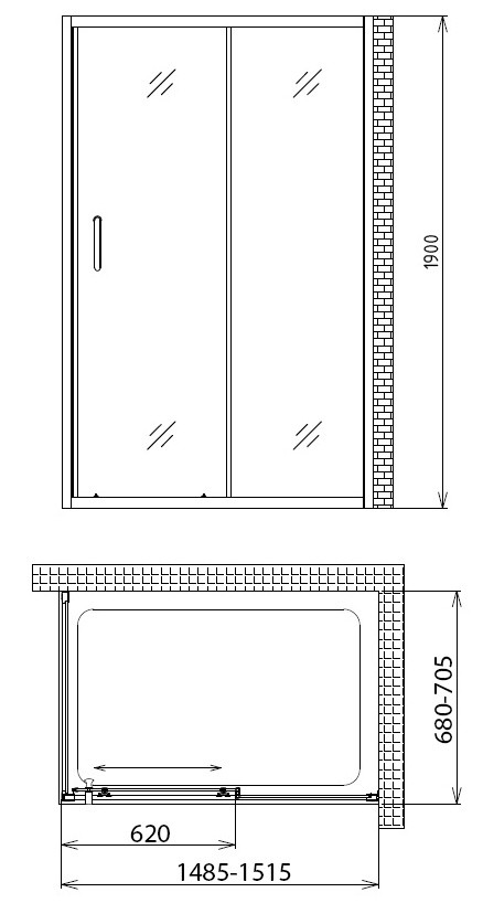 Душевой уголок Gemy Victoria S30191C-A70