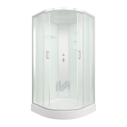 Душевая кабина IVA SC09CM 900*900*2150 низкий поддон, светлое стекло