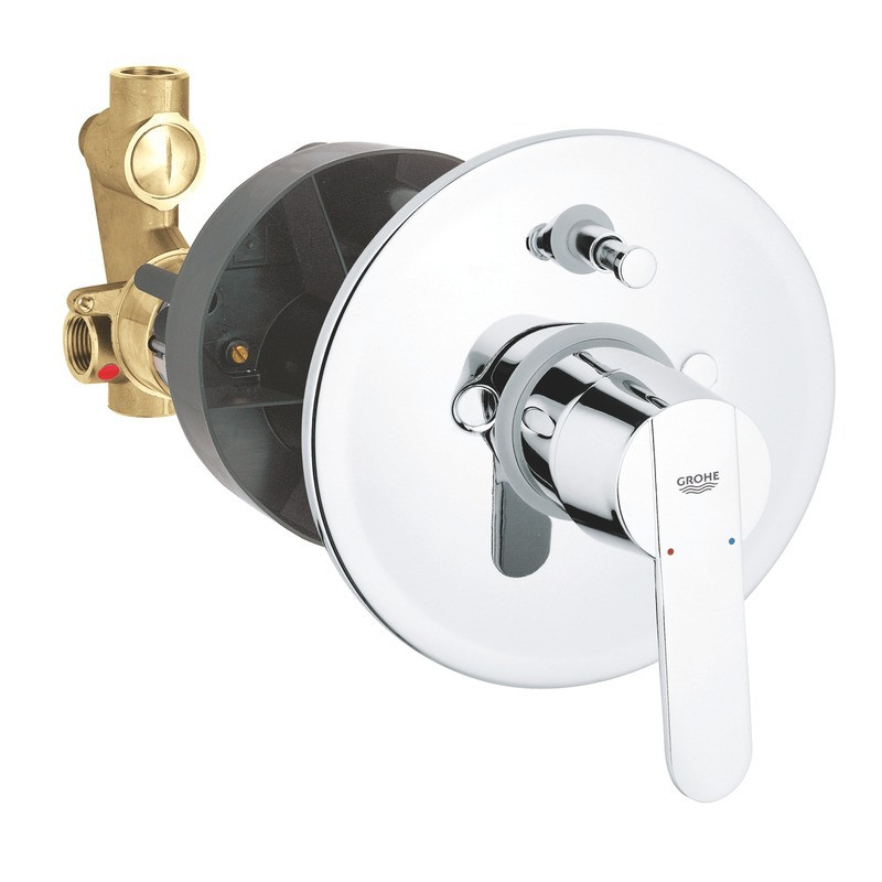 Смеситель для ванны GROHE Get, однорычажный. хром, скрытый монтаж 31199000