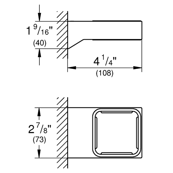Стакан-держатель GROHE Selection Cube 40865000