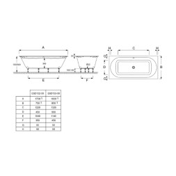 Ванна прямоугольная 180X85, Flight, белая Jacob Delafon Odeon RG E6D153-00