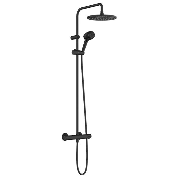 Душевая система с термостатом для душа, черный Hansgrohe Vernis Blend 240 Showerpipe 26426670