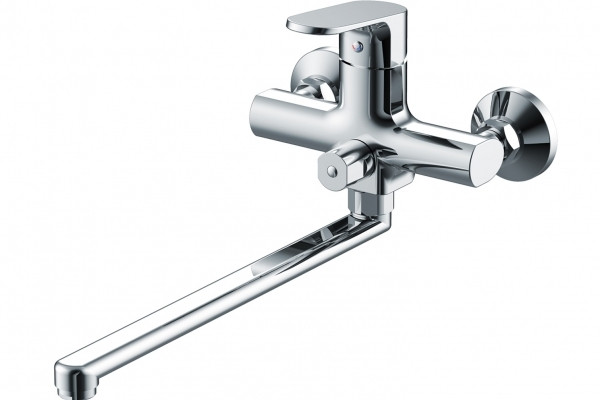 F6105161C-01A BRAVAT PURE Смеситель для ванны с длинным изливом (без аксессуаров) (к/к 6)