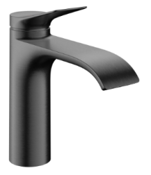 Смеситель для раковины с донным клапаном, шлиф. черный хром Hansgrohe Vivenis 75023340