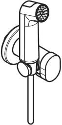 Гигиенический душ с держателем и шлангом 1250, без смешивания, черный Hansgrohe 29230670