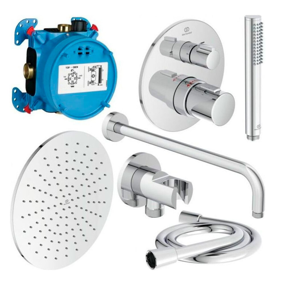 Душевая система Ideal Standard Ceratherm T100 A7573AA скрытый монтаж термостат