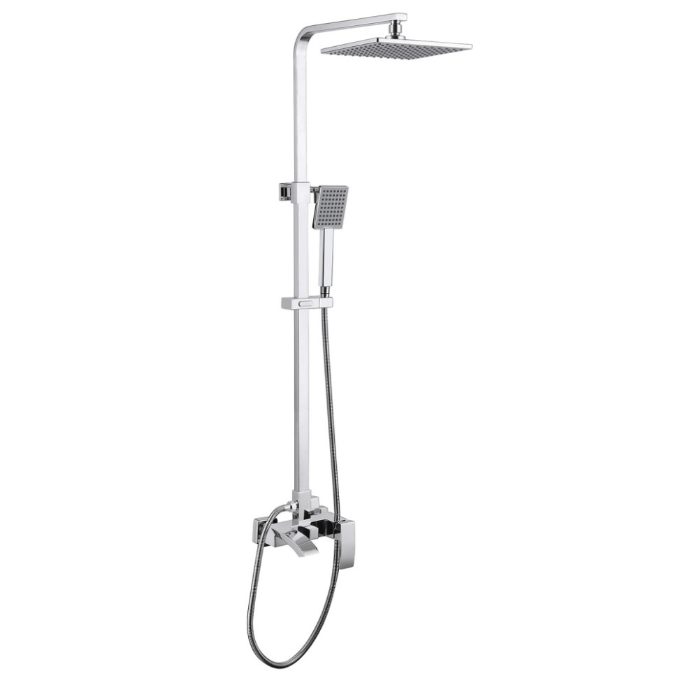 Душевая стойка ABBER Wasserfall AF8616L с изливом, хром