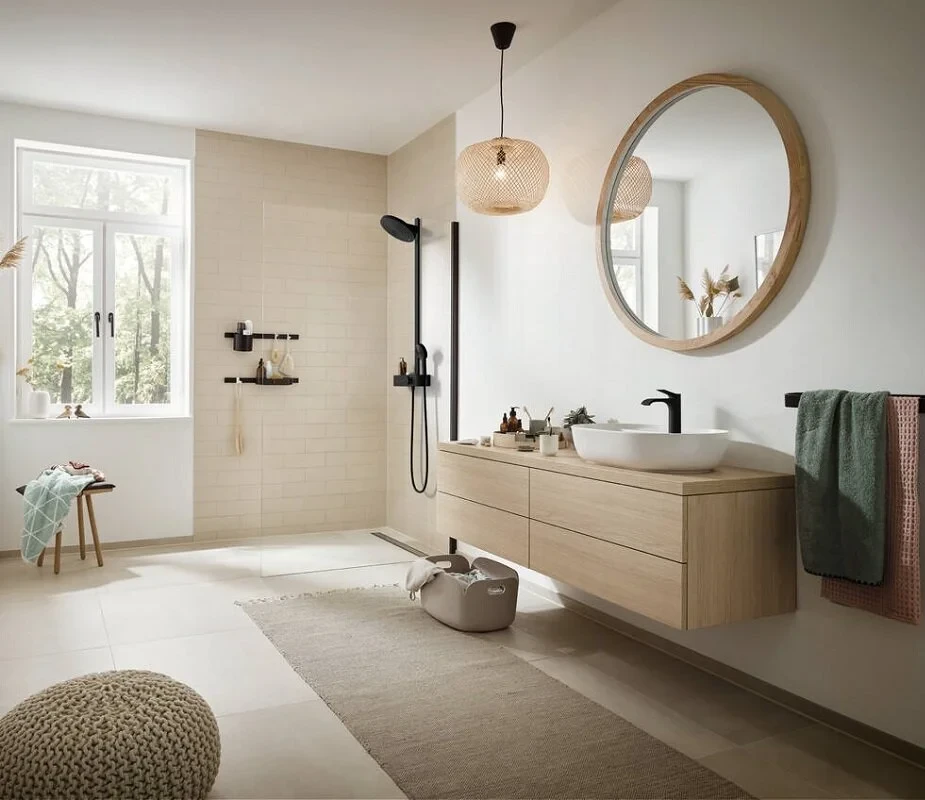 Душевая система с термостатом для душа, черный Hansgrohe Pulsify Showerpipe 260 24240670