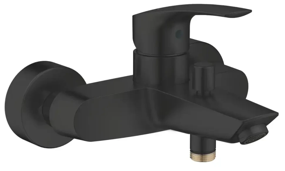 Смеситель для ванны GROHE Eurosmart однорычажный, матовый чёрный (333002433)