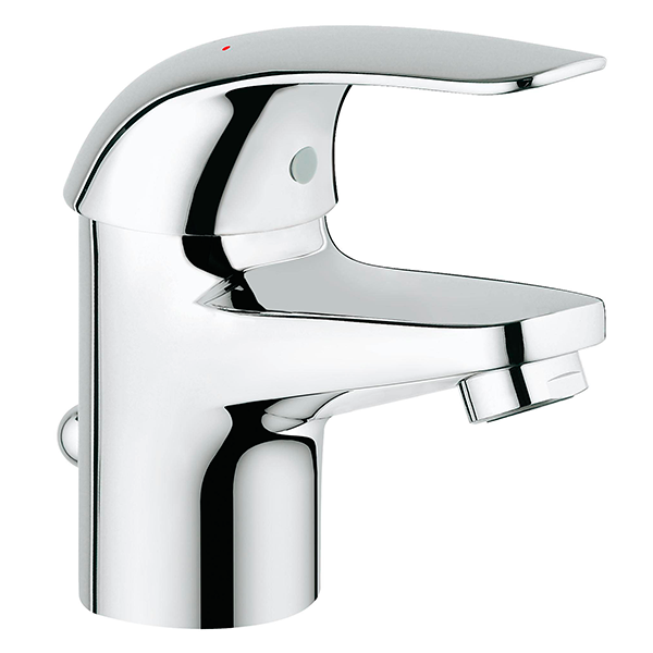 Смеситель для раковины с донным клапаном, размер S, хром Grohe Euroeco 32732000