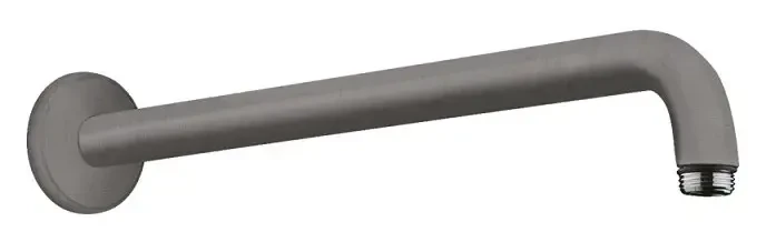 Кронштейн для верхнего душа 389, настенный, шлиф.черный хром Hansgrohe 27413340