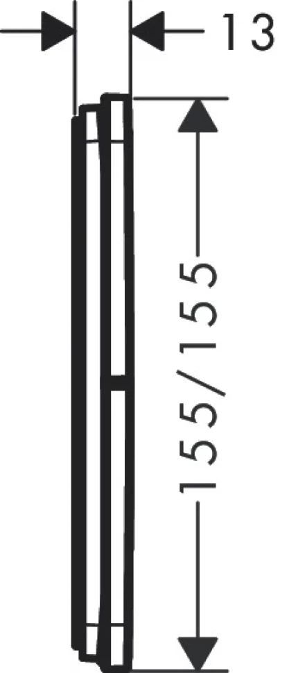 Переключатель потоков, встраиваемый, черный Hansgrohe ShowerSelect Comfort Q 15587670