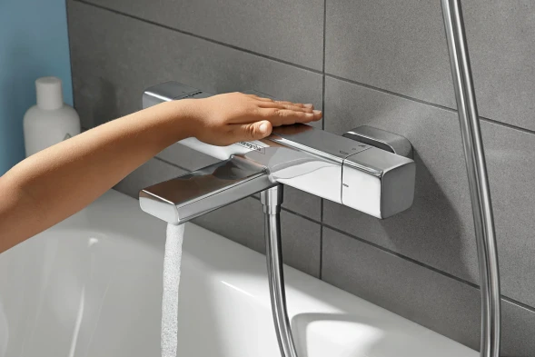Термостат для ванны, хром Hansgrohe Ecostat E 15774000