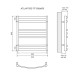 Полотенцесушитель водяной Lemark Atlantiss П7 LM32607RBL 500x600, черный