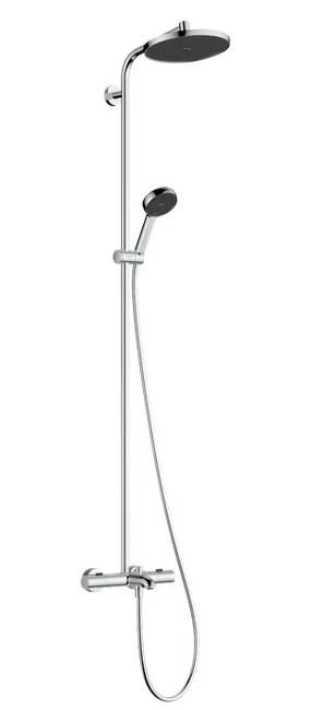 Душевая система с термостатом для ванны, хром Hansgrohe Activera S Showerpipe 240 1jet 28871000