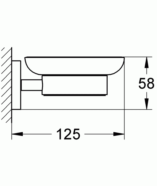 Мыльница с держателем GROHE Essentials 40444001