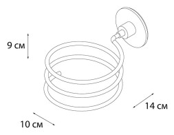 "ROUND" Держатель для фена FX-92119 (к/к 10)