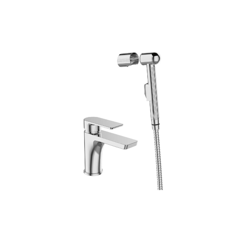 Смеситель для раковины с гигиеническим душем, хром ESKO Berlin BR 27H