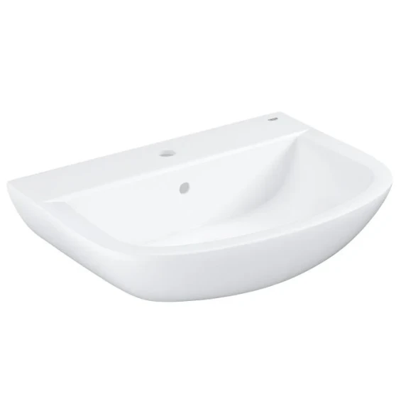 Раковина подвесная 65, с крепежами, с переливом, альпин-белый Grohe Bau Ceramic 39420000