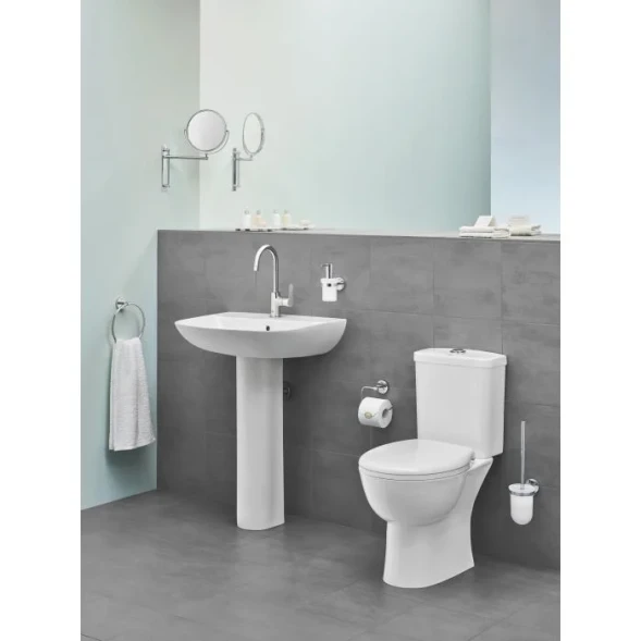 Раковина подвесная 65, с крепежами, с переливом, альпин-белый Grohe Bau Ceramic 39420000