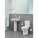 Раковина подвесная 65, с крепежами, с переливом, альпин-белый Grohe Bau Ceramic 39420000