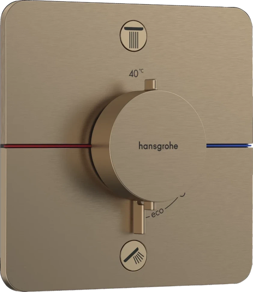 Термостат для душа, встраиваемый, бронза Hansgrohe ShowerSelect Comfort Q 15583140