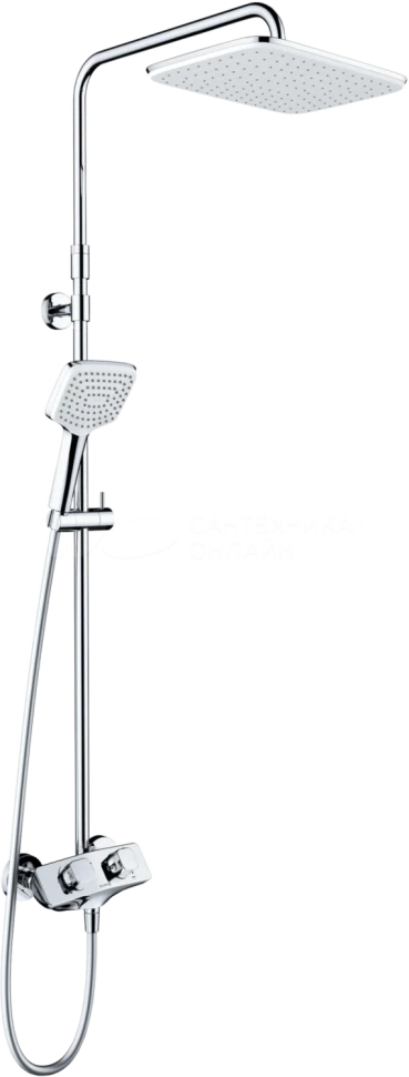 Душевая система с термостатом для душа, хром Kludi Cockpit 8005005-00