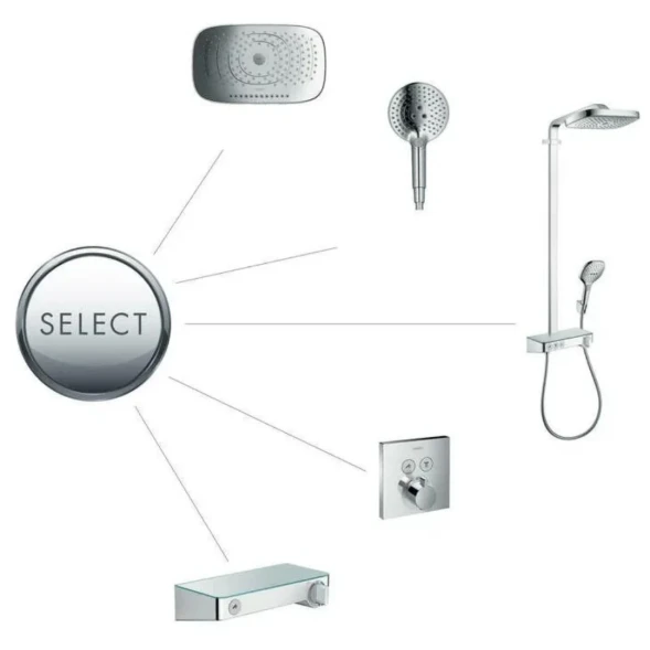 Ручной душ 120, шлифованная бронза Hansgrohe Raindance Select S 3jet 26530140