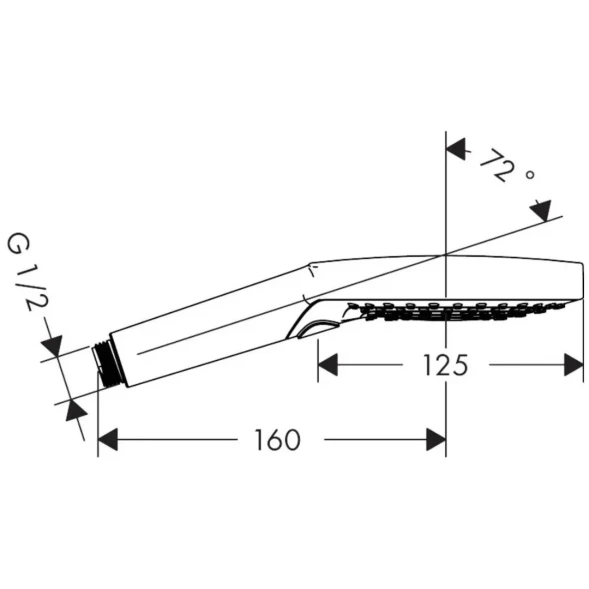 Ручной душ 120, шлифованная бронза Hansgrohe Raindance Select S 3jet 26530140
