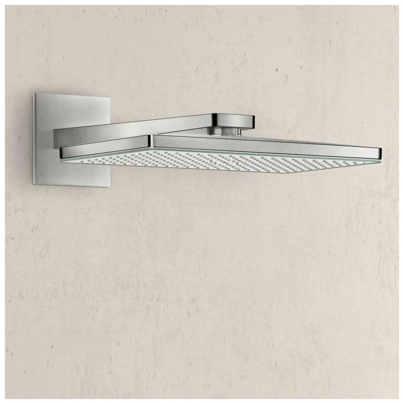 Верхний душ с кронштейном 460, белый/хром Hansgrohe Rainmaker Select 24003400