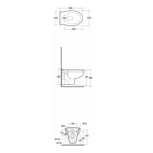Унитаз подвесной Rak Ceramics Karla KR12AWHA