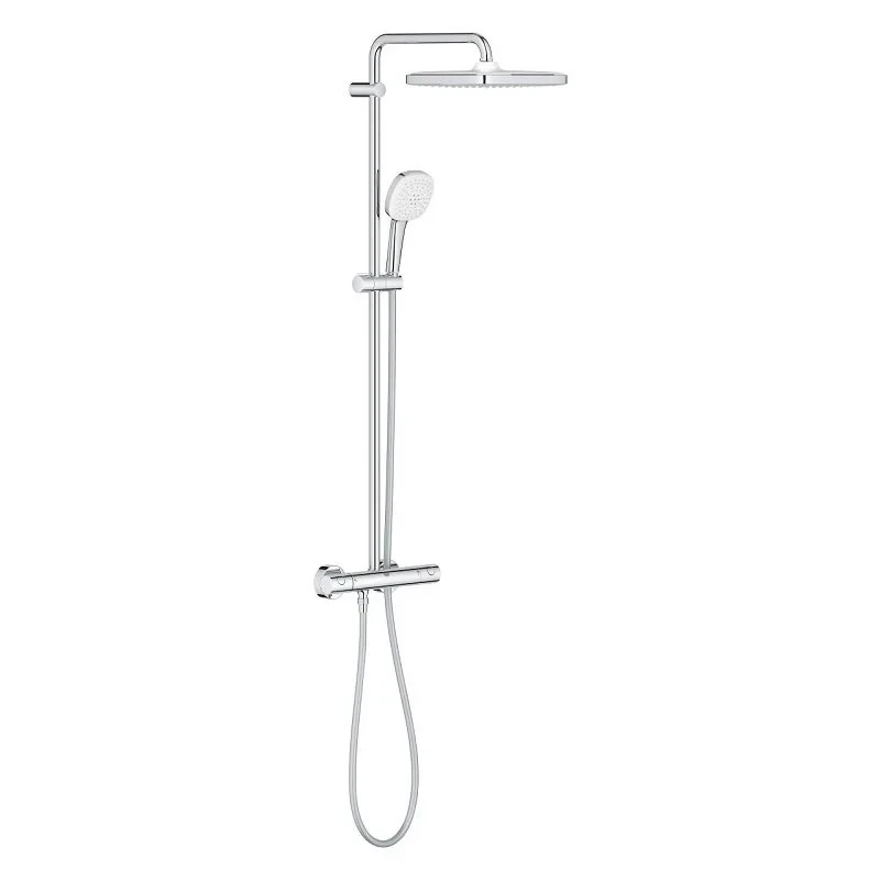 Душевая система GROHE Tempesta System 250 Cube с термостатом для настенного монтажа, хром (26689001)