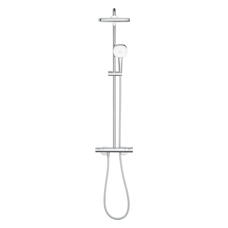 Душевая система GROHE Tempesta System 250 Cube с термостатом для настенного монтажа, хром (26689001)