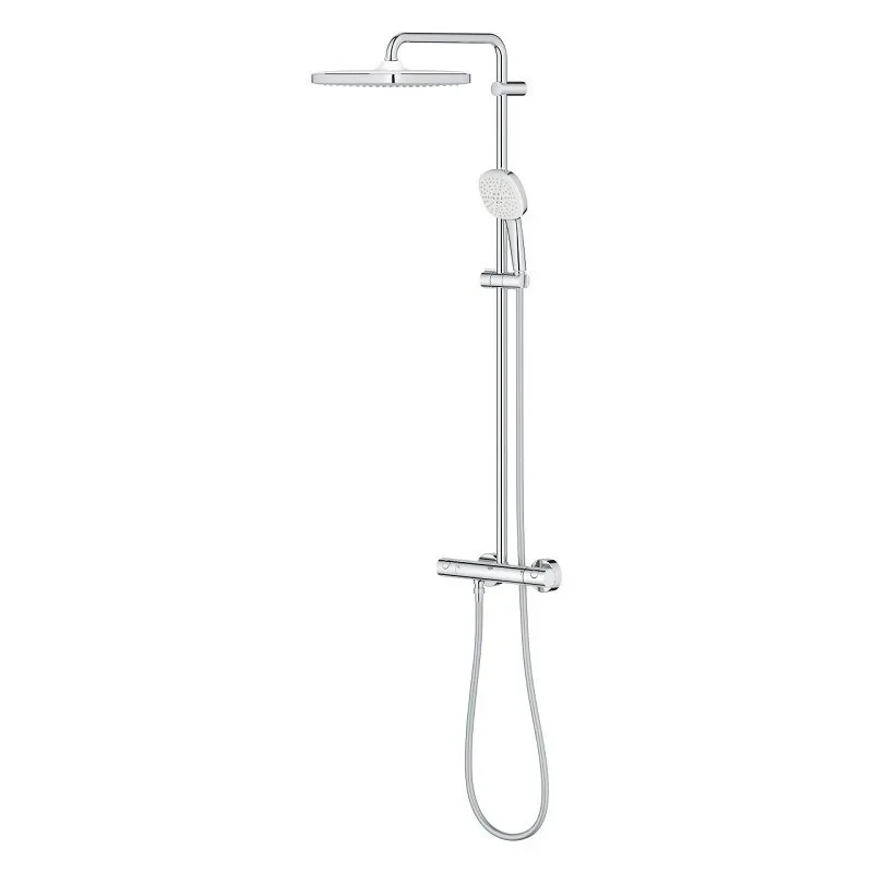 Душевая система GROHE Tempesta System 250 Cube с термостатом для настенного монтажа, хром (26689001)