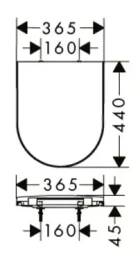 Крышка-сиденье для унитаза с микролифтом Hansgrohe EluPura S 60148450
