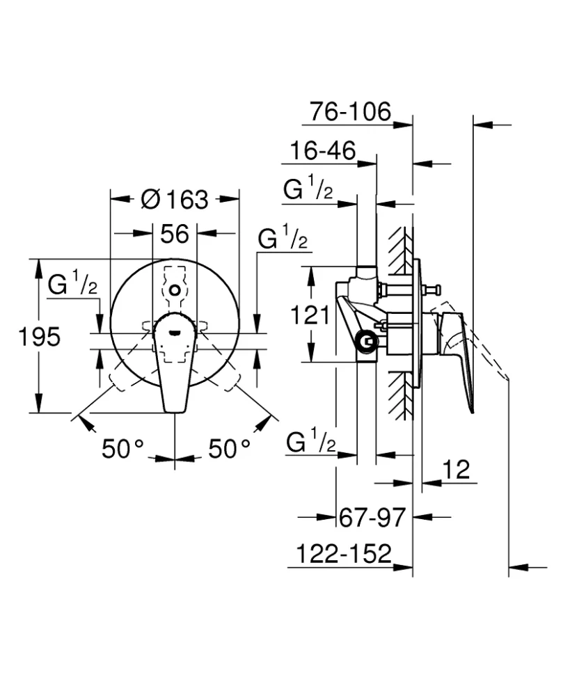 Душевой комплект GROHE (1000190)