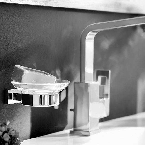 Держатель для стакана, мыльницы, дозатора жидкого мыла, хром Grohe Essentials Cube 40508000