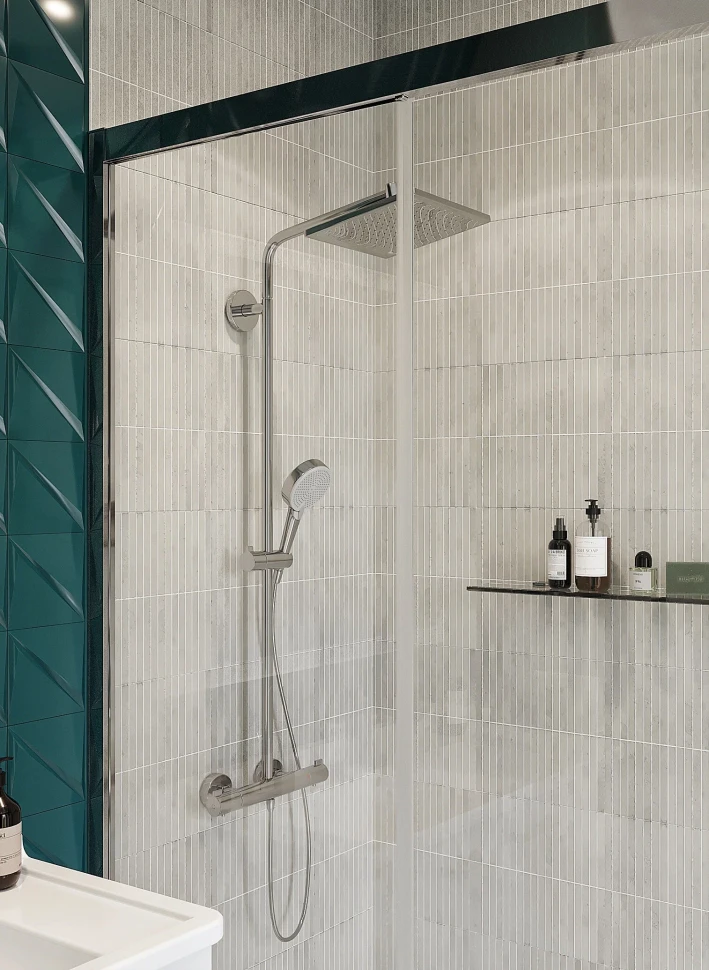 Душевая система с термостатом для душа, хром Hansgrohe Crometta 240 Showerpipe 27271000