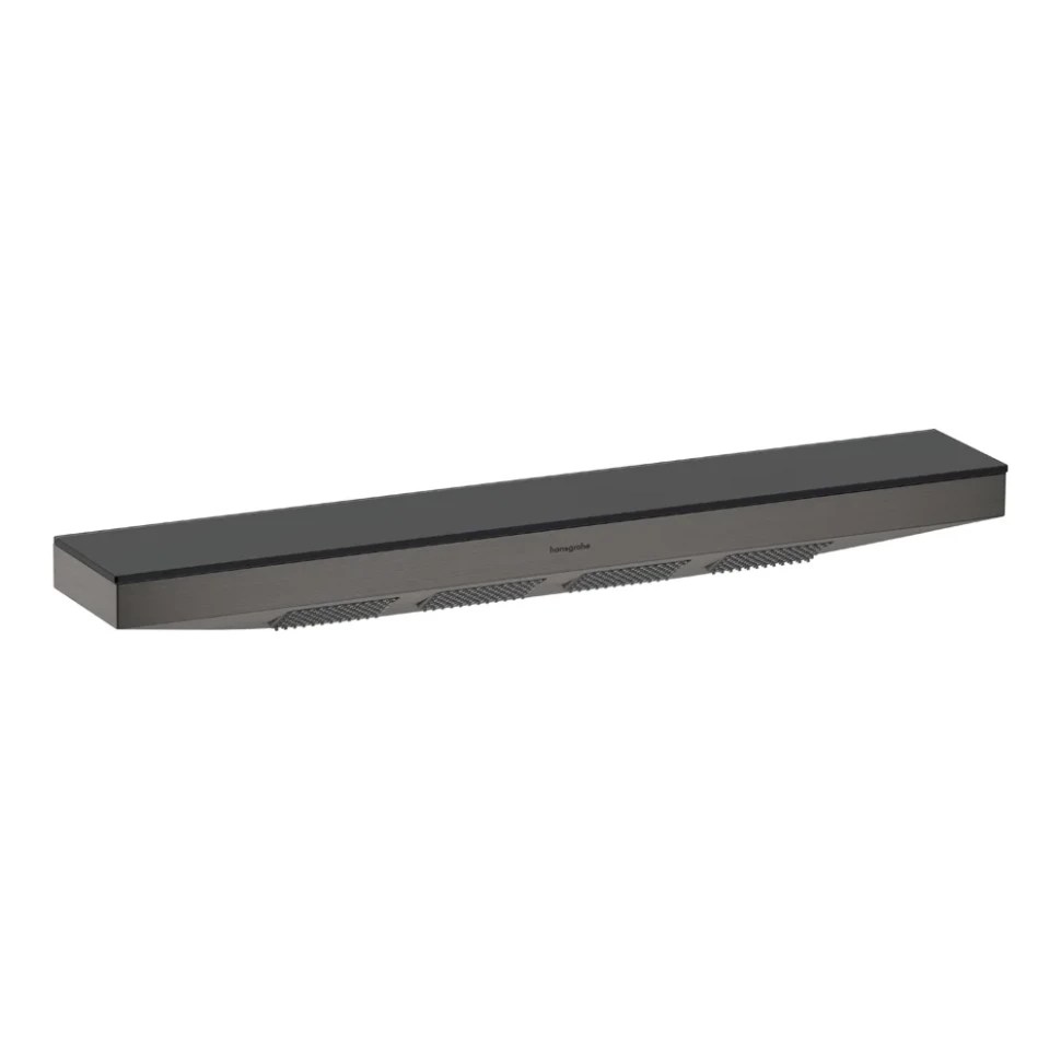 Плечевой душ с полкой для душа, шлифованный черный хром Hansgrohe Rainfinity 500 1jet 26243340