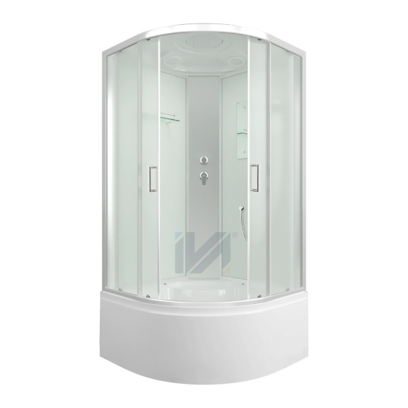 Душевая кабина IVA SC80CM 800*800*2150 высокий поддон, светлое стекло