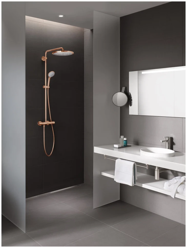 Душевая система с термостатом для душа, теплый закат матовый Grohe Euphoria XXL 310 26075DL0