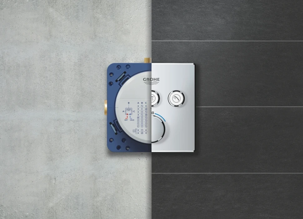 Универсальная встраиваемая часть GROHE Rapido SmartBox для вентилей, смесителей и термостатических смесителей Grohtherm SmartControl (35604000)