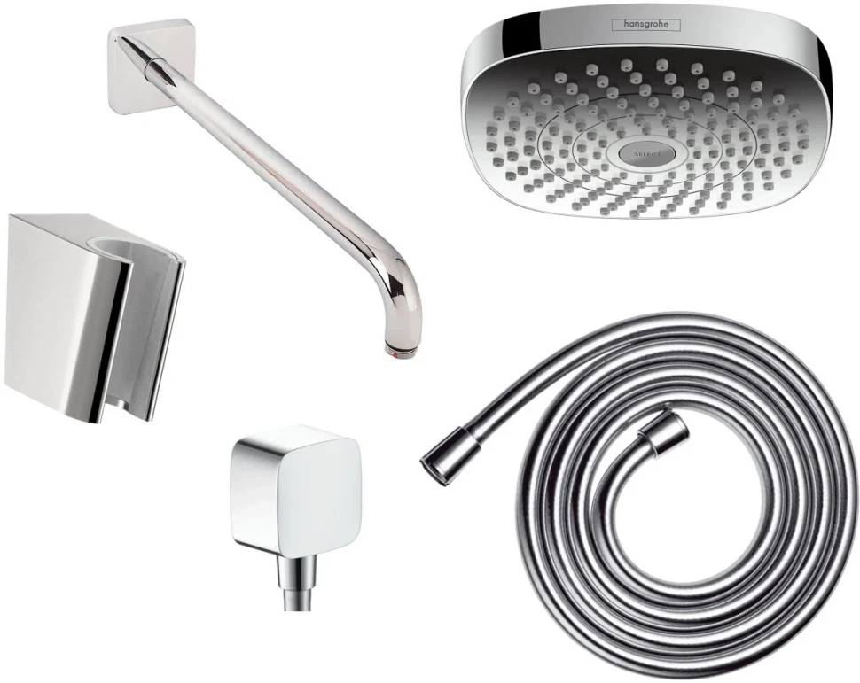 Душевая система с термостатом для душа, встраиваемая, хром Hansgrohe Ecostat E 27294000
