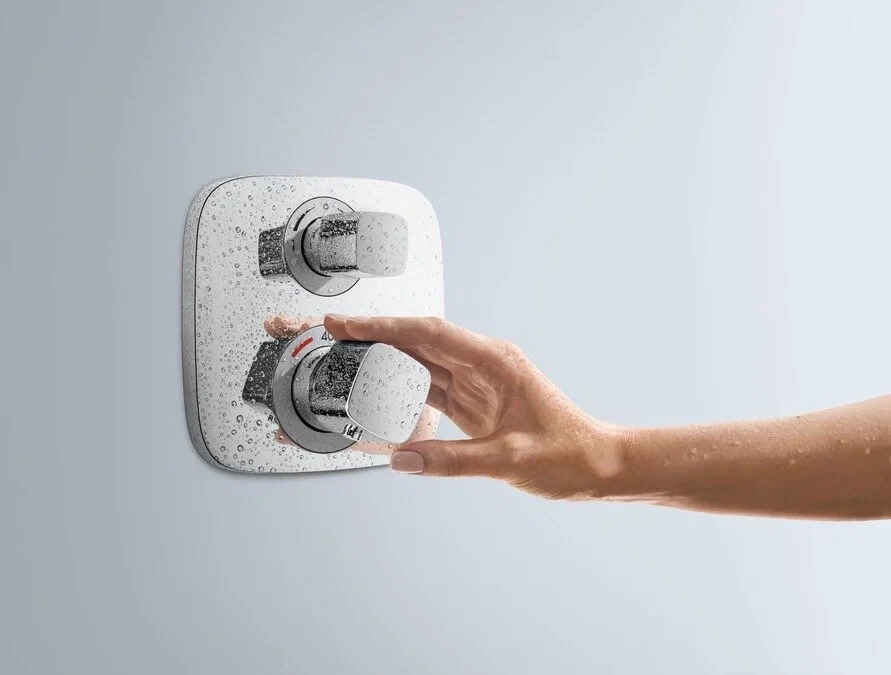 Душевая система с термостатом для душа, встраиваемая, хром Hansgrohe Ecostat E 27294000