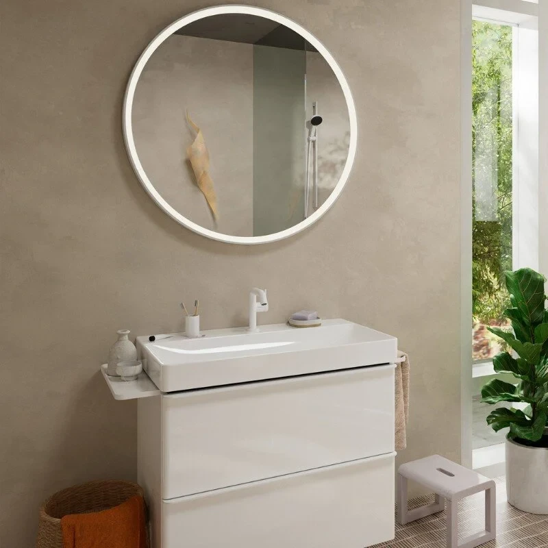 Смеситель для раковины 110, с донным клапаном, белый Hansgrohe Tecturis S 73323700