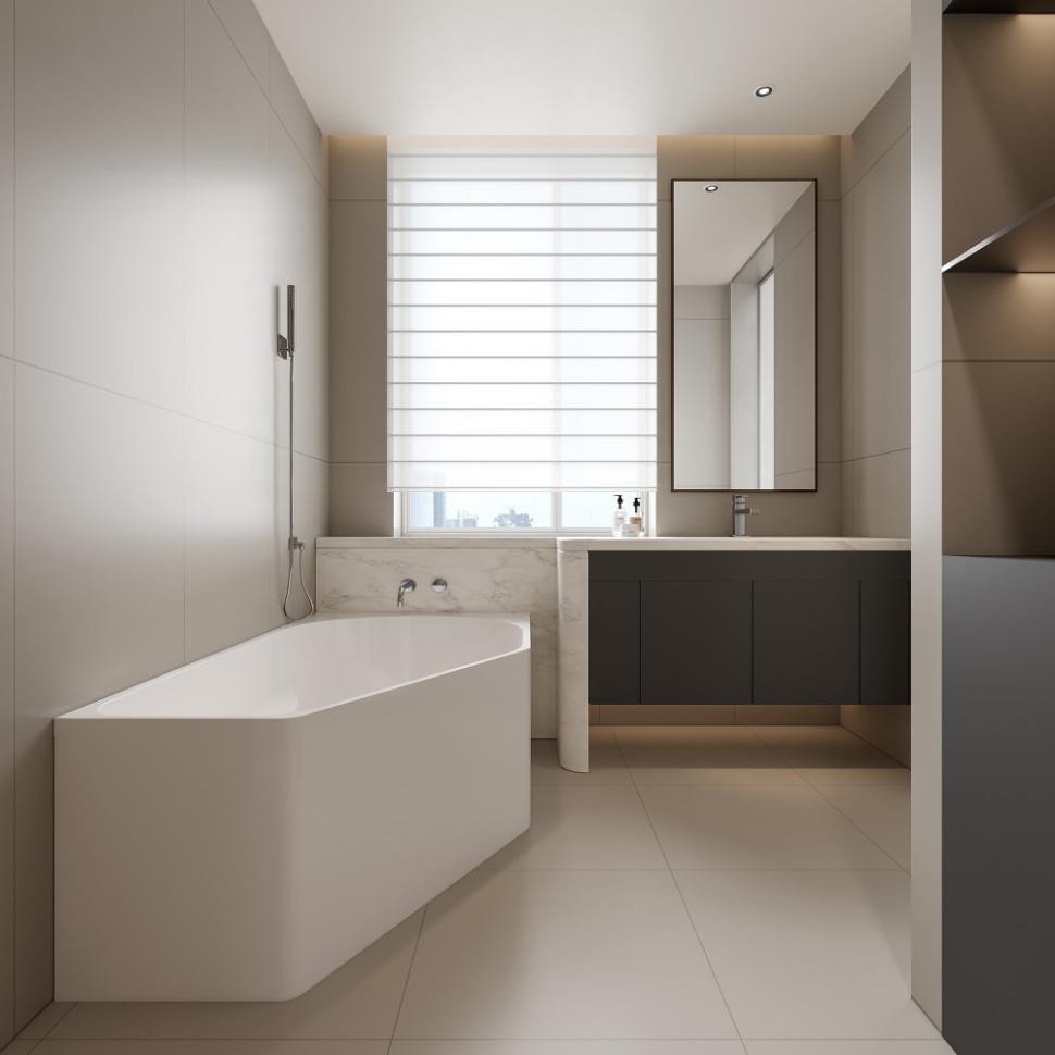 Акриловая ванна ABBER AB9505 R белая