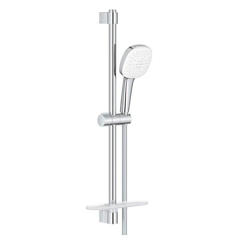 Душевой гарнитур 600, с полочкой, 2 вида струи, хром Grohe Tempesta Cube 110 26907003