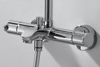F639114C-A2-RUS Waterfall Душевая колонна с термостатическим смесителем для ванны и верхним душем из
